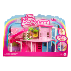 Set de joaca casuta si papusa Barbie, Mini Barbieland, HYF45 Set de joaca casuta si papusa Barbie, Mini Barbieland, HYF45