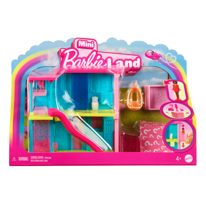 Set de joaca casuta si papusa Barbie, Mini Barbieland, HYF46 Set de joaca casuta si papusa Barbie, Mini Barbieland, HYF46