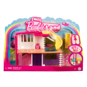 Set de joaca casuta si papusa Barbie, Mini Barbieland, HYF47 Set de joaca casuta si papusa Barbie, Mini Barbieland, HYF47