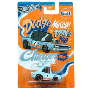 Masinuta metalica, Hot Wheels, Gulf Tooned, 70 Dodge Charger, 1:64, JCB63 Masinuta metalica, Hot Wheels, Gulf Tooned, 70 Dodge Charger, 1:64, JCB63