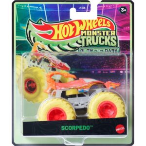 Masina Hot Wheels, Monster Truck, Glow In The Dark, Scorpedo, JFX24 Masina Hot Wheels, Monster Truck, Glow In The Dark, Scorpedo, JFX24