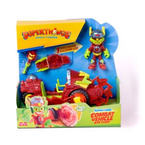 Set vehicul cu figurina Superthings, Kazoom Power, Kid Fury Set vehicul cu figurina Superthings, Kazoom Power, Kid Fury