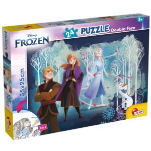 Puzzle 2 in 1 Lisciani, Frozen, 24 piese Puzzle 2 in 1 Lisciani, Frozen, 24 piese