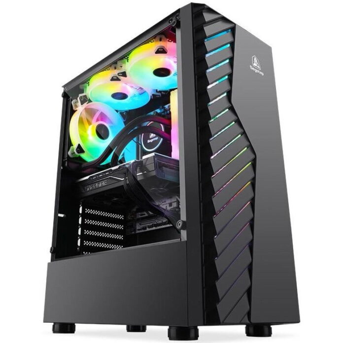 Carcasa Segotep Nova V1, Middle Tower, Plexiglass, iluminare ARGB (Negru) Carcasa Segotep Nova V1, Middle Tower, Plexiglass, iluminare ARGB (Negru)