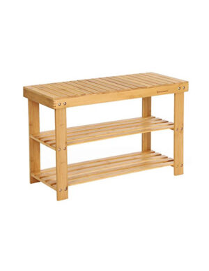 Pantofar tip banca, Songmics, 3 rafturi, Bambus, 28.5 x 70 x 45 cm Pantofar tip banca, Songmics, 3 rafturi, Bambus, 28.5 x 70 x 45 cm