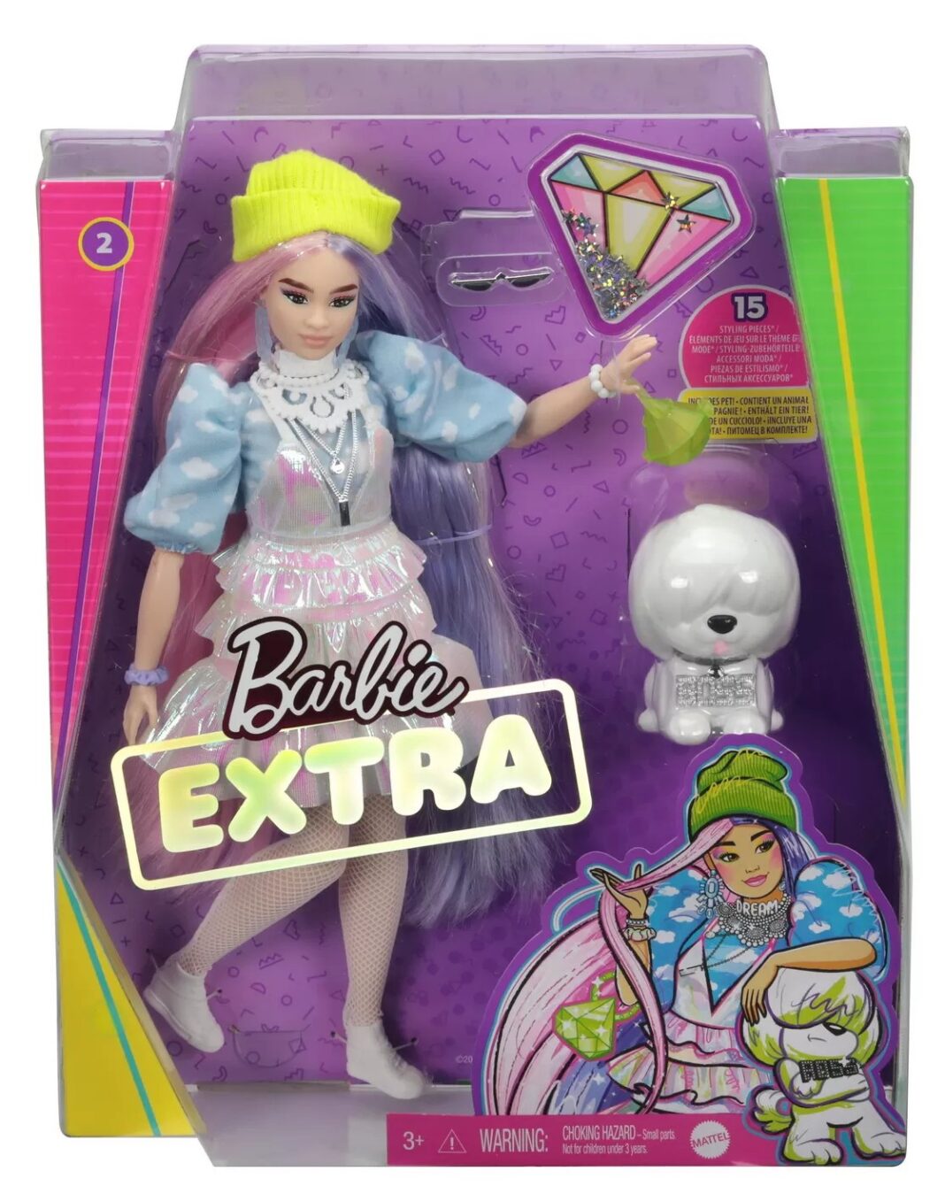 Papusa - Barbie Extra - Style Beanie - Barbie Extra - Mattel Papusa - Barbie Extra - Style Beanie - Barbie Extra - Mattel