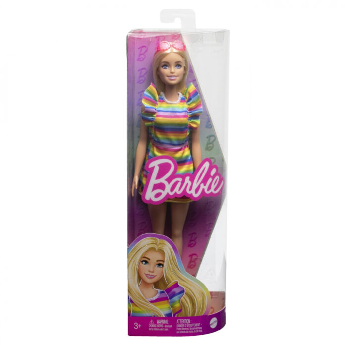 Papusa Barbie Fashionistas - Barbie blonda cu aparat dentar Papusa Barbie Fashionistas - Barbie blonda cu aparat dentar