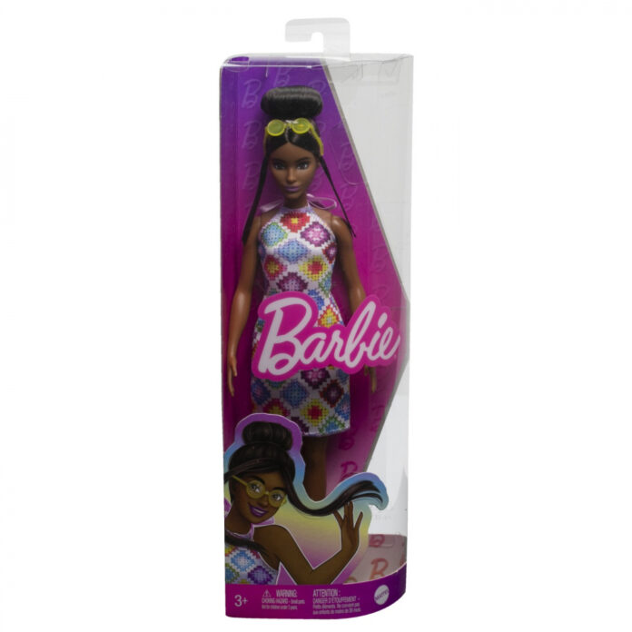 Papusa Barbie Fashionistas - Satena cu ochelari de soare Papusa Barbie Fashionistas - Satena cu ochelari de soare