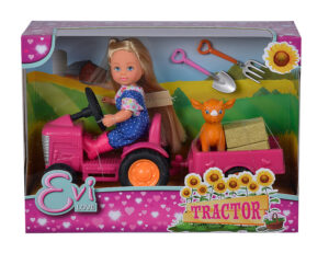 Papusa Steffi Love - Evi cu tractor, 12cm Papusa Steffi Love - Evi cu tractor, 12cm