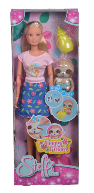 Papusa Steffi Love cu prietenul somnoros, 29 cm Papusa Steffi Love cu prietenul somnoros, 29 cm