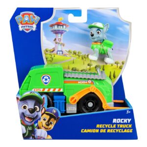 Set de joaca - Patrula Catelusilor - Camion de reciclare si figurina Rocky - Paw Patrol - Spin Master Set de joaca - Patrula Catelusilor - Camion de reciclare si figurina Rocky - Paw Patrol - Spin Master