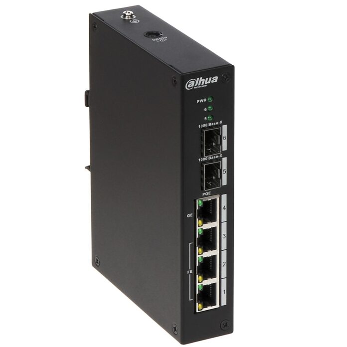 Switch cu 4 Porturi PoE Dahua PFS3206-4P-96, 8000 MAC, 1000 Mbps Switch cu 4 Porturi PoE Dahua PFS3206-4P-96, 8000 MAC, 1000 Mbps