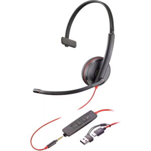Casca Call Center Poly Blackwire 3220 Stereo, USB-A/USB-C, On-ear, Microfon (Bulk) Casca Call Center Poly Blackwire 3220 Stereo, USB-A/USB-C, On-ear, Microfon (Bulk)