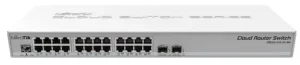 Switch MikroTik CRS326-24G-2S+RM, Gigabit, 24 Porturi Switch MikroTik CRS326-24G-2S+RM, Gigabit, 24 Porturi
