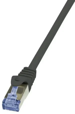 Cablu S/FTP LogiLink CQ2059S, CAT.6a, 3m (Negru) Cablu S/FTP LogiLink CQ2059S, CAT.6a, 3m (Negru)