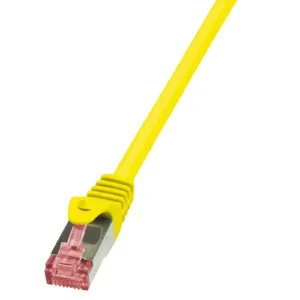 Cablu S/FTP LOGILINK Cat6, LSZH, cupru, 2 m, galben, AWG27, dublu ecranat CQ2057S Cablu S/FTP LOGILINK Cat6, LSZH, cupru, 2 m, galben, AWG27, dublu ecranat CQ2057S