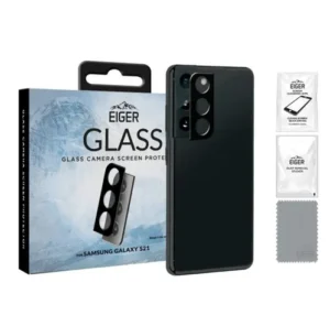 Folie Sticla Camera Eiger pentru Samsung Galaxy S21, 9H, 0.33mm (Negru) Folie Sticla Camera Eiger pentru Samsung Galaxy S21, 9H, 0.33mm (Negru)