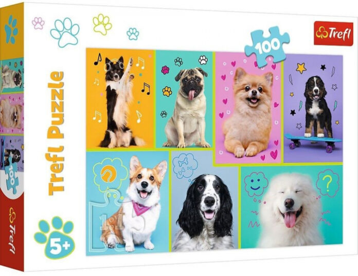 Puzzle 100 elemente, Smoki in actiune, 5 ani+, Multicolor Puzzle 100 elemente, Smoki in actiune, 5 ani+, Multicolor