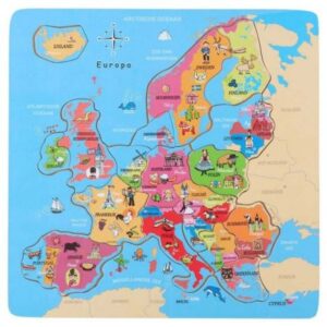 Puzzle din lemn Europa Marionette 19 piese Puzzle din lemn Europa Marionette 19 piese
