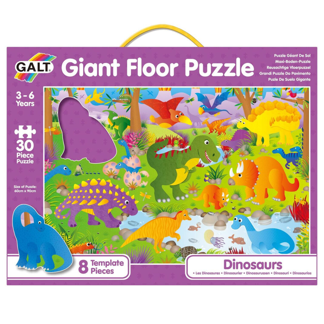Puzzle Giant Floor Galt Dinozauri, 30 piese Puzzle Giant Floor Galt Dinozauri, 30 piese