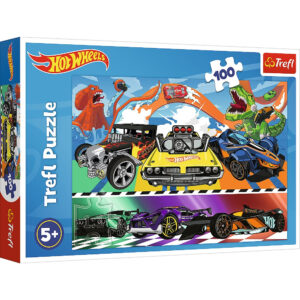 Puzzle Trefl Hot Wheels, 100 piese Puzzle Trefl Hot Wheels, 100 piese