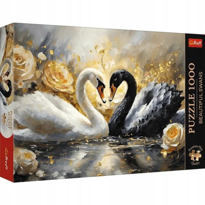 Puzzle Trefl Premium Plus Lebede Frumoase, 1000 de piese Puzzle Trefl Premium Plus Lebede Frumoase, 1000 de piese