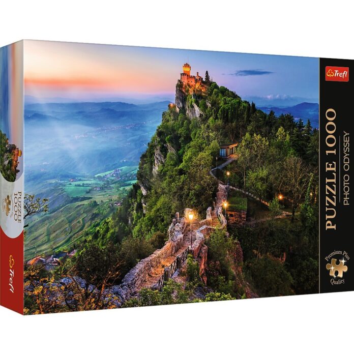Puzzle Trefl Premium Plus - Photo Odyssey, Turnul Cesta, San Marino, 1000 piese Puzzle Trefl Premium Plus - Photo Odyssey, Turnul Cesta, San Marino, 1000 piese