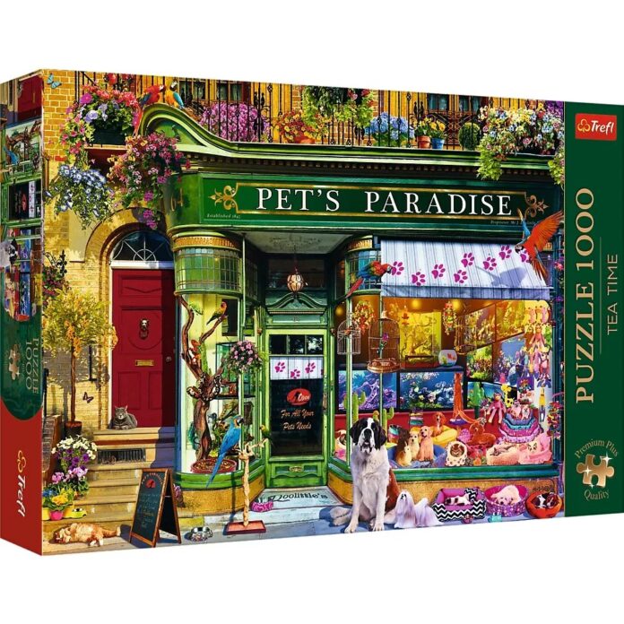 Puzzle Trefl Premium Plus - Tea Time, Paradisul Animalelor, 1000 piese Puzzle Trefl Premium Plus - Tea Time, Paradisul Animalelor, 1000 piese