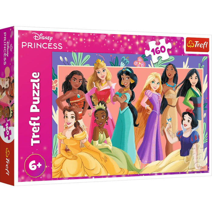 Puzzle Trefl Disney Princess Portretele Printeselor, 160 piese Puzzle Trefl Disney Princess Portretele Printeselor, 160 piese