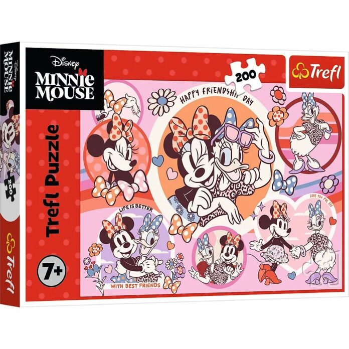 Puzzle Trefl din 200 piese - Obiceiurile lui Minnie Mouse Puzzle Trefl din 200 piese - Obiceiurile lui Minnie Mouse