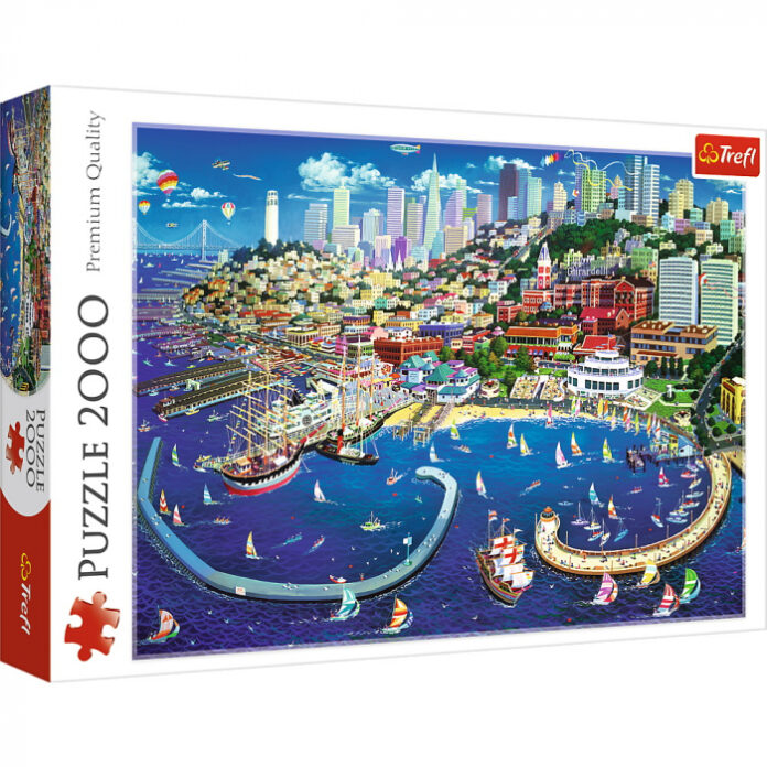Puzzle Trefl Golful San Francisco, 2000 piese Puzzle Trefl Golful San Francisco, 2000 piese