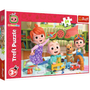 Puzzle Maxi Trefl Cocomelon Gata de aventura, 24 piese Puzzle Maxi Trefl Cocomelon Gata de aventura, 24 piese