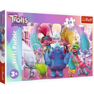 Puzzle Trefl 24 piese - In lumea trolilor Puzzle Trefl 24 piese - In lumea trolilor