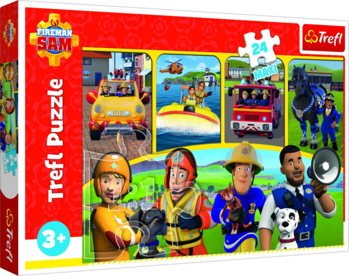 Puzzle Maxi Trefl Fireman Sam, 24 piese Puzzle Maxi Trefl Fireman Sam, 24 piese