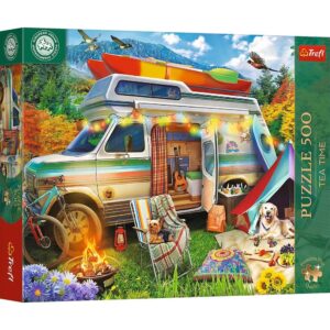 Puzzle Trefl Premium Plus Tea Time Campionatul European Rulota, 500 de piese Puzzle Trefl Premium Plus Tea Time Campionatul European Rulota, 500 de piese