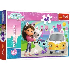 Puzzle Trefl din 60 piese - Gabi si aventurile pisicii Puzzle Trefl din 60 piese - Gabi si aventurile pisicii