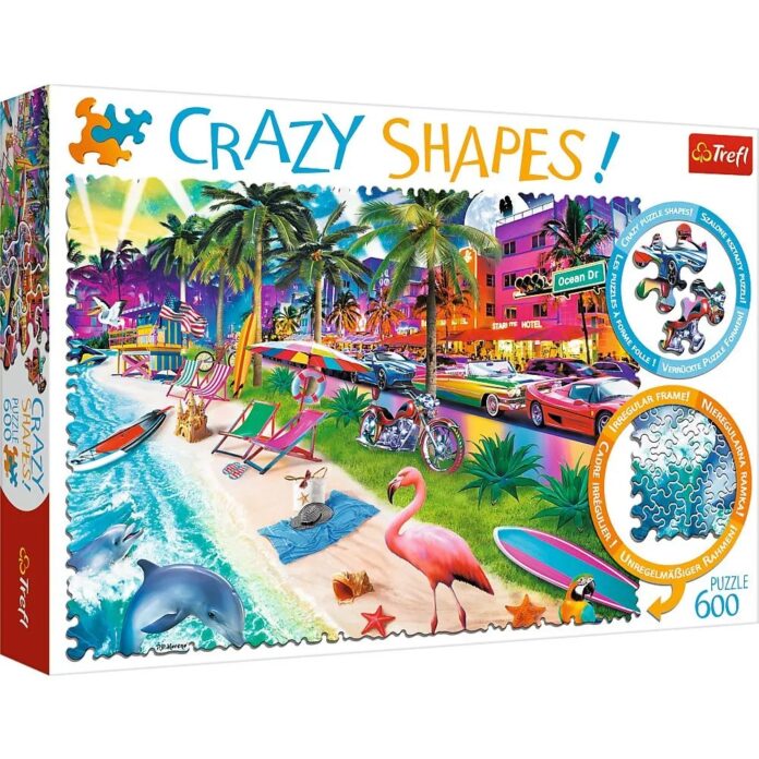 Puzzle Trefl, Insula exotica, 600 piese ciudate Puzzle Trefl, Insula exotica, 600 piese ciudate