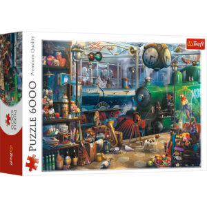 Puzzle Trefl Statia de Tren, 6000 piese Puzzle Trefl Statia de Tren, 6000 piese