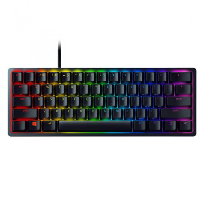 Tastatura gaming mecanica Razer Huntsman Mini, iluminare Chroma RGB, switch optic Purple (Alb) Tastatura gaming mecanica Razer Huntsman Mini, iluminare Chroma RGB, switch optic Purple (Alb)