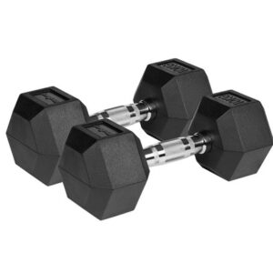 Gantere REBEL ACTIV RBA-2325-10, Fonta cauciucata, 2 x 10kg Gantere REBEL ACTIV RBA-2325-10, Fonta cauciucata, 2 x 10kg