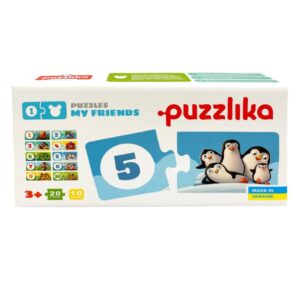 Puzzle din lemn, Cubika, Numara animalutele, 20 piese Puzzle din lemn, Cubika, Numara animalutele, 20 piese