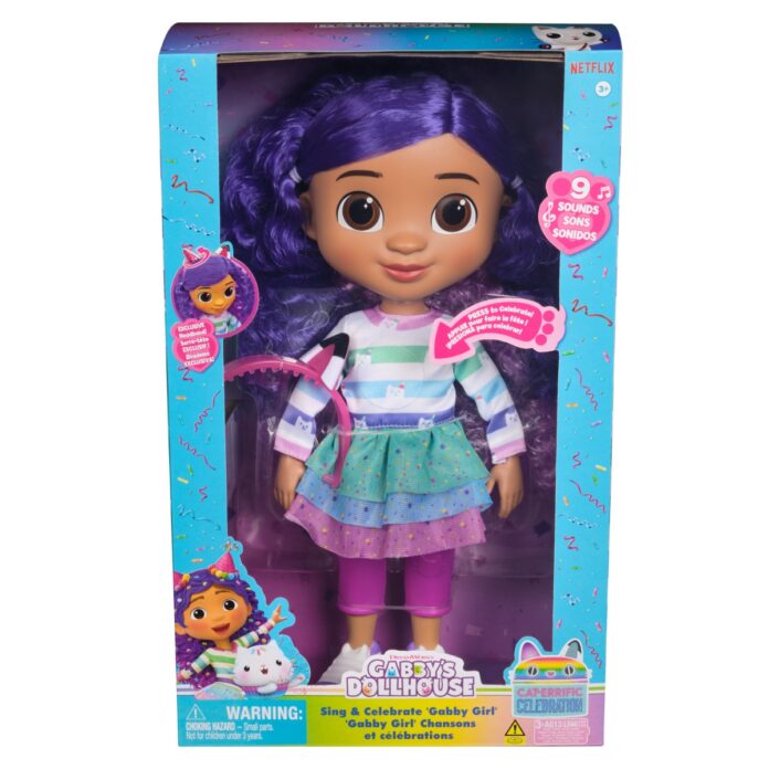 Papusa interactiva cu sunete, Gabbys Dollhouse, 33 cm, 6070859 Papusa interactiva cu sunete, Gabbys Dollhouse, 33 cm, 6070859