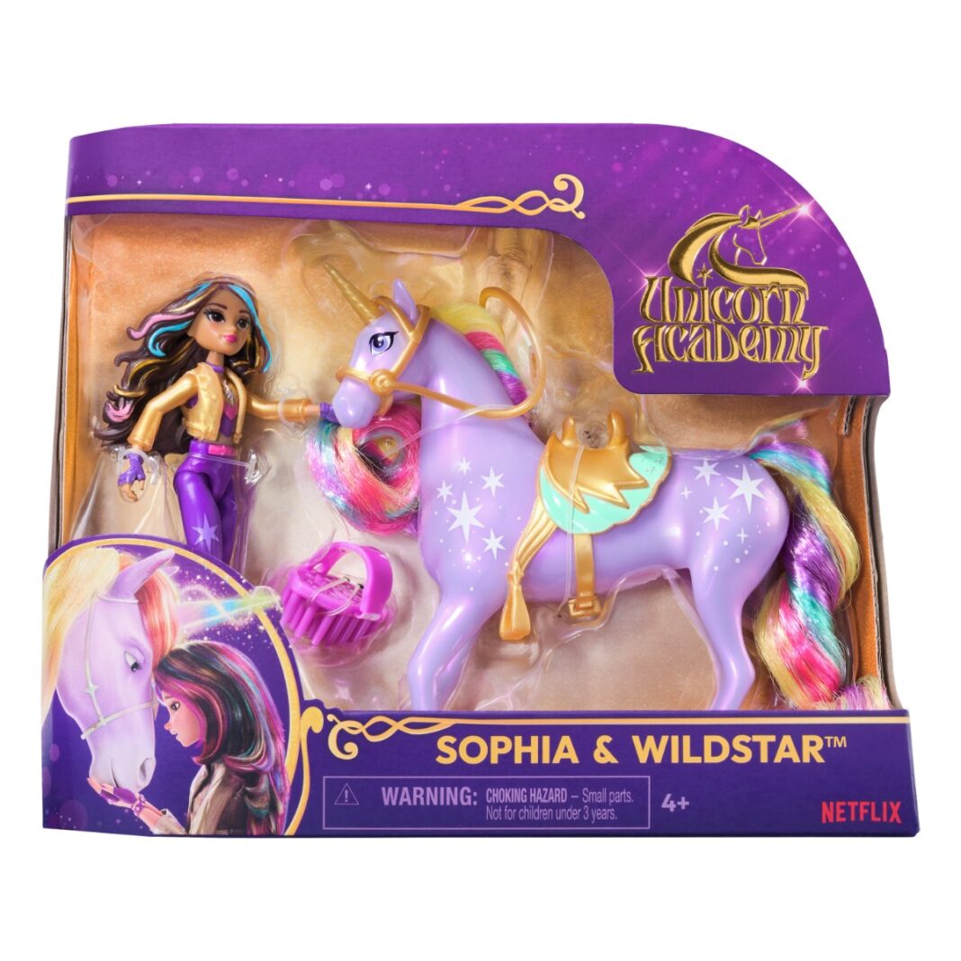 Set papusa Sophia si unicornul Wildstar, Unicorn Academy, 20149007 Set papusa Sophia si unicornul Wildstar, Unicorn Academy, 20149007
