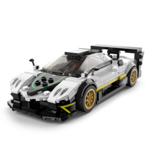 Set constructie masinuta, Rastar, Pagani Zonda R, Alb, 1:28, 387 piese Set constructie masinuta, Rastar, Pagani Zonda R, Alb, 1:28, 387 piese