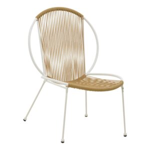 Scaun Dapper metal alb si pe natural 64.5x74.5x76 cm Scaun Dapper metal alb si pe natural 64.5x74.5x76 cm