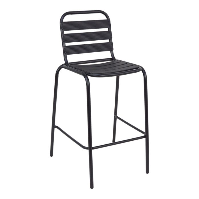 Scaun de bar de grădină Sussie Negru 58x58x111 cm Scaun de bar de grădină Sussie Negru 58x58x111 cm