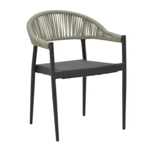 Scaun de grădină Elation Gri 56x62x77 cm Scaun de grădină Elation Gri 56x62x77 cm