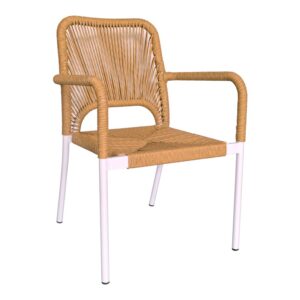 Scaun de grădină Norture Alb 57x61x85 cm Scaun de grădină Norture Alb 57x61x85 cm