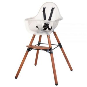 Scaun de masa reglabil in inaltime Childhome Evolu 2 Natural inchis/Alb transparent Scaun de masa reglabil in inaltime Childhome Evolu 2 Natural inchis/Alb transparent