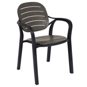 Scaun exterior Gentle plastic culoare antracit Scaun exterior Gentle plastic culoare antracit